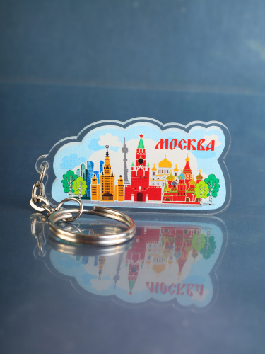 Брелок "Москва. Коллаж", акриловый фото 4