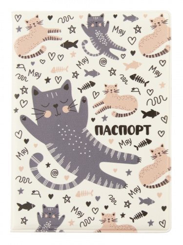 Обложка для паспорта "№1 "Котики" - Обложки для документов Москва фото 2