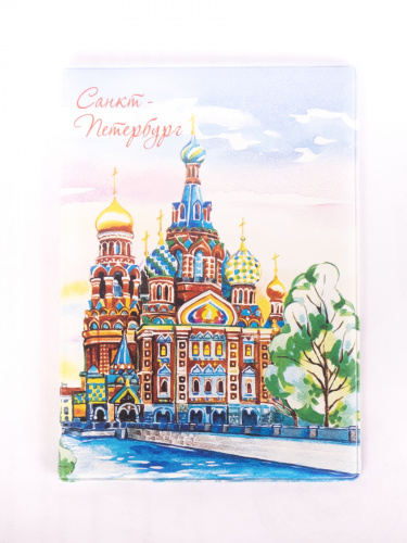 Обложка для паспорта "Санкт-Петербург. Спас на Крови. Акварель" фото 6